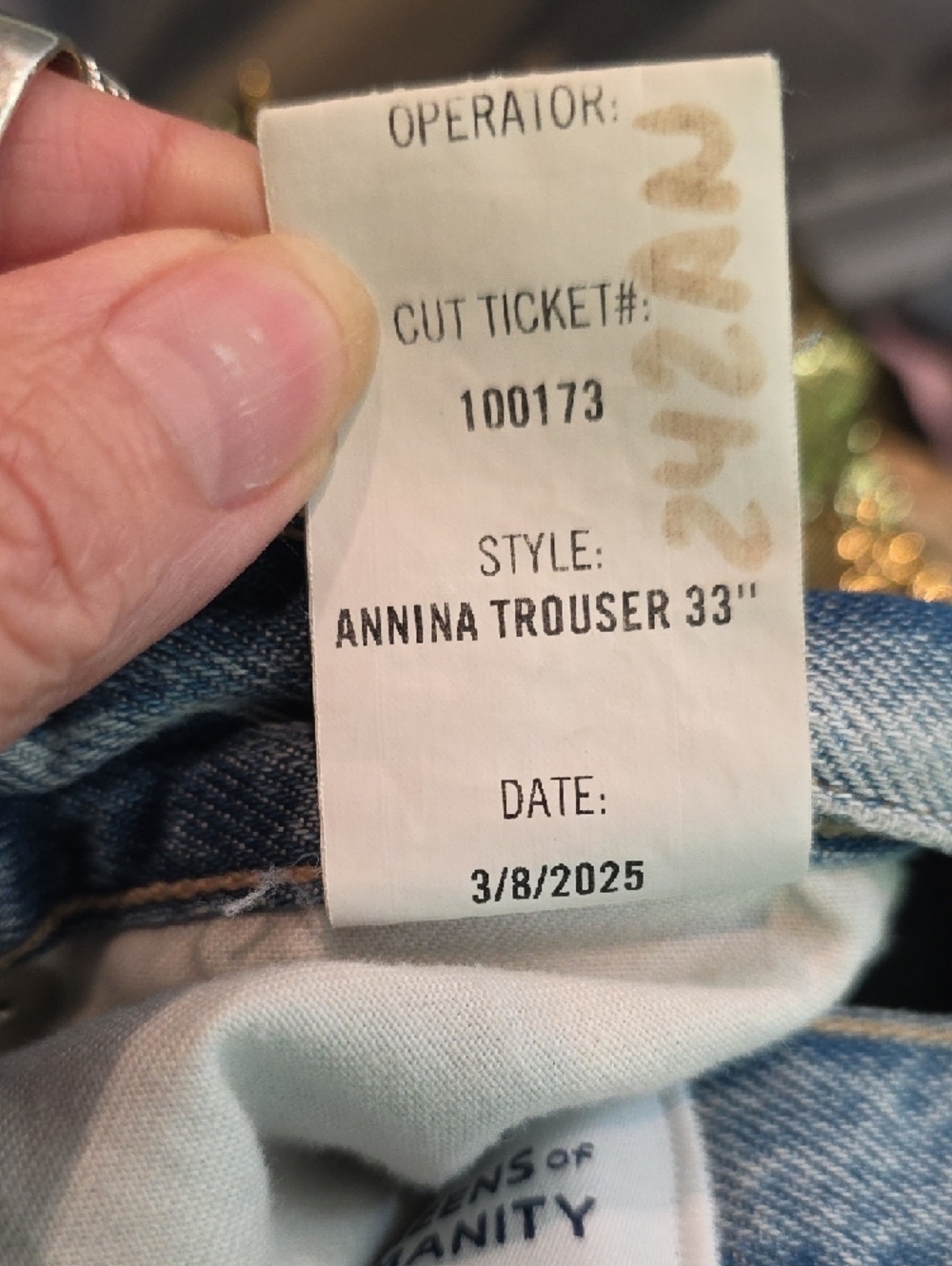 NWOT $248 CITIZENS OF HUMANITY ANNINA TROUSER STYLE JEANS IN LT. BLUE WASH W27 - Picture 12 of 12